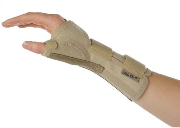 Corsé para o pulso para a artrose